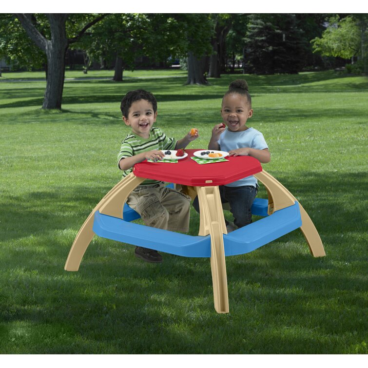 Kids garden 2025 table and bench